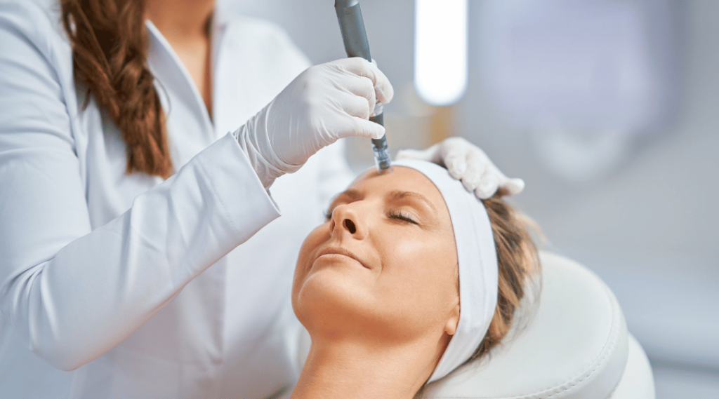 A woman walks into a modern med spa in Toronto for her first microneedling session, curious but hopeful. After years of struggling with acne scars and uneven skin tone, she commits to a series of treatments, guided by a personalized plan. By her third session, her skin glows with new confidence—smoother, firmer, and brighter than she’s seen in years. Each visit becomes a step toward her renewed self.