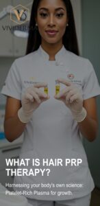 PRP hair restoration treatment.