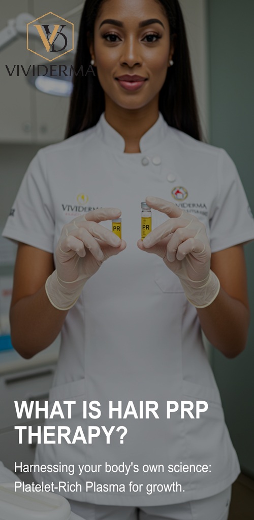 PRP hair restoration treatment.
